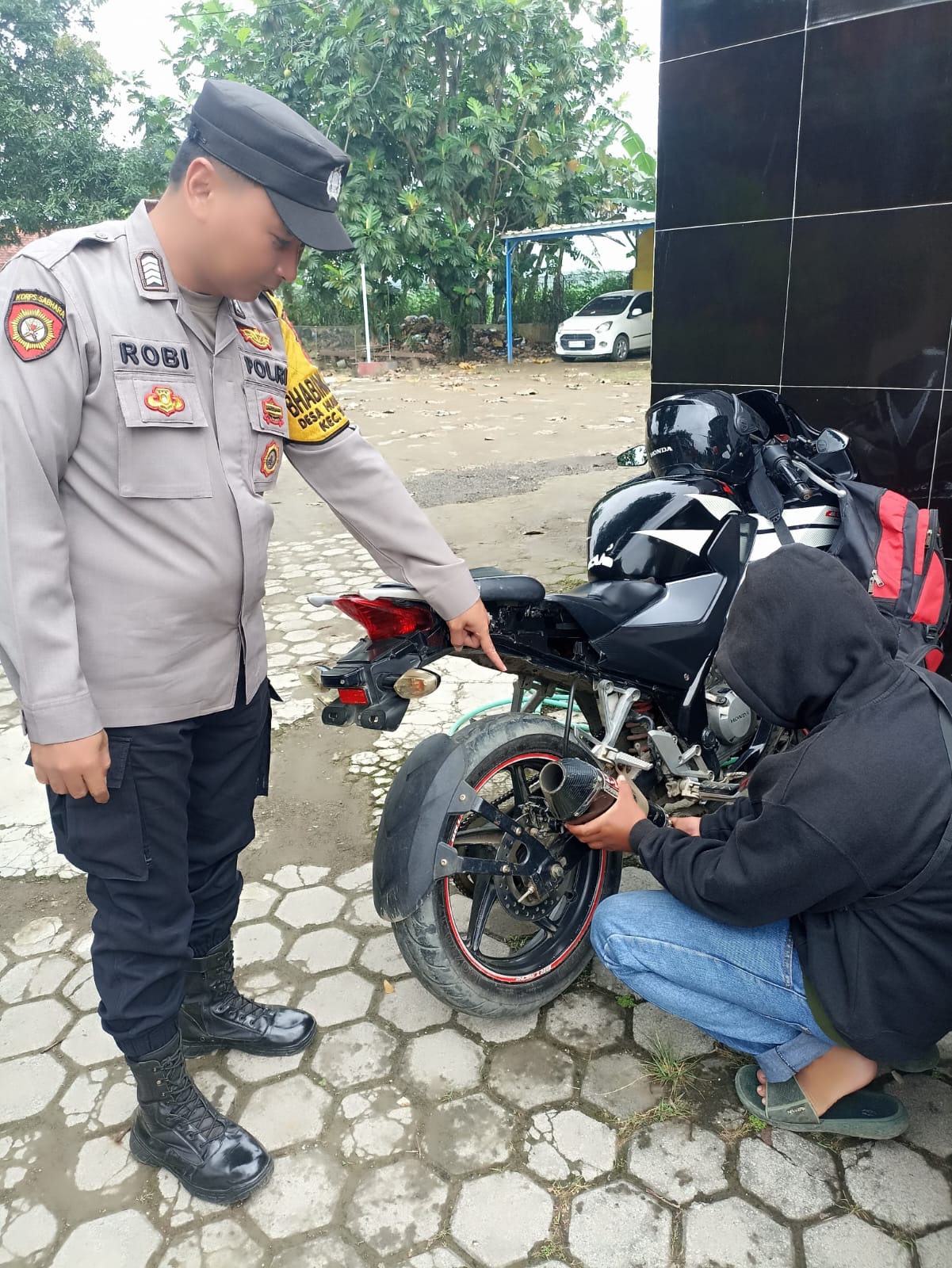 Polsek Pabuaran gencarkan penertiban knalpot brong, wujudkan situasi kamtibmas yang kondusif