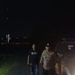 Cegah kejahatan Polsek Lemahabang laksanakan Patroli di jalur sepi .