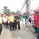 Kapolsek Arjawinangun Bersama Anggota dan Bhayangkari Ikuti Jalan Santai HUT ke-81 Kemerdekaan RI