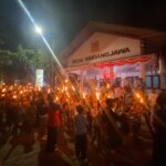 Pawai Obor HUT Ke-81 RI di Desa Sindangjawa Berlangsung Meriah, Bhabinkamtibmas Polsek Dukupuntang Pastikan Keamanan
