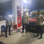 Ciptakan Kamtibmas Kondusif, Anggota Polsek Arjawinangun Intensifkan Patroli Objek Vital di SPBU Rawagatel